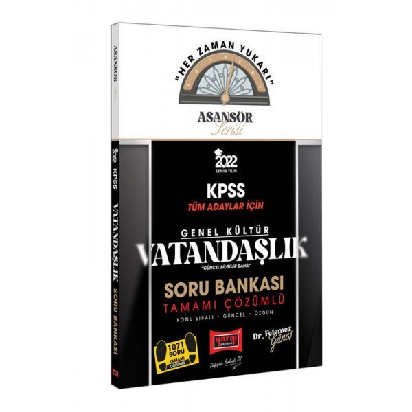Yargı Yayınları 2022 KPSS Asansör Serisi Vatandaşlık Tamamı Çözümlü Soru Bankası