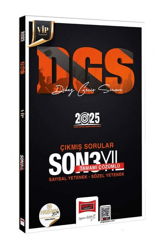 Yargı Yayınları 2025 DGS VİP Sayısal-Sözel Yetenek Tamamı Çözümlü Son 3 Yıl Çıkmış Sorular