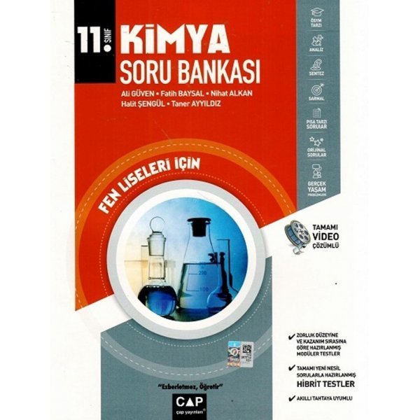 Çap Yayınları 11. Sınıf Fen Lisesi Kimya Soru Bankası