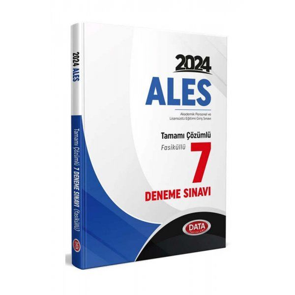Data Yayınları 2024 ALES Tamamı Çözümlü 7 Deneme