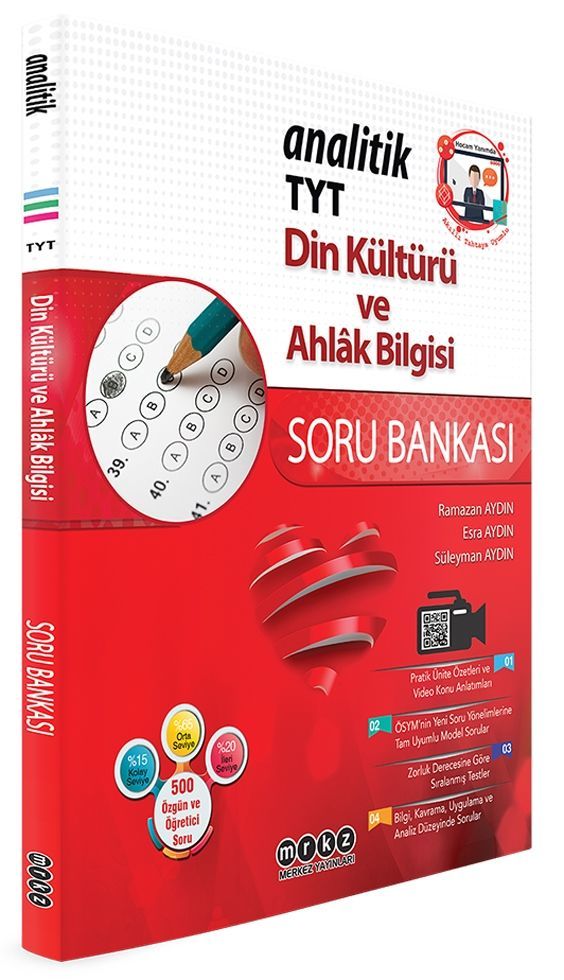 Merkez Yayınları TYT Din Kültürü ve Ahlak Bilgisi Analitik Soru Bankası