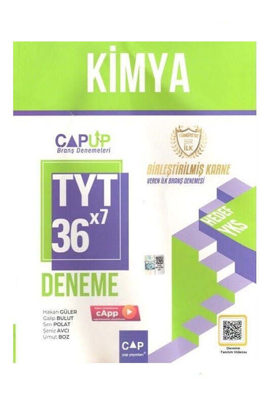 Çap Yayınları TYT Kimya 36×7 Up Deneme