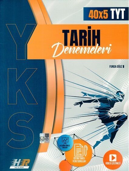 Hız ve Renk Yayınları TYT Tarih 40 x 5 Denemeleri