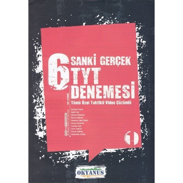 Okyanus Yayınları TYT 6 Sanki Gerçek Denemesi