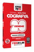 Yediiklim Yayınları 2025 KPSS Genel Kültür Coğrafya Tamamı Çözümlü 20 Deneme