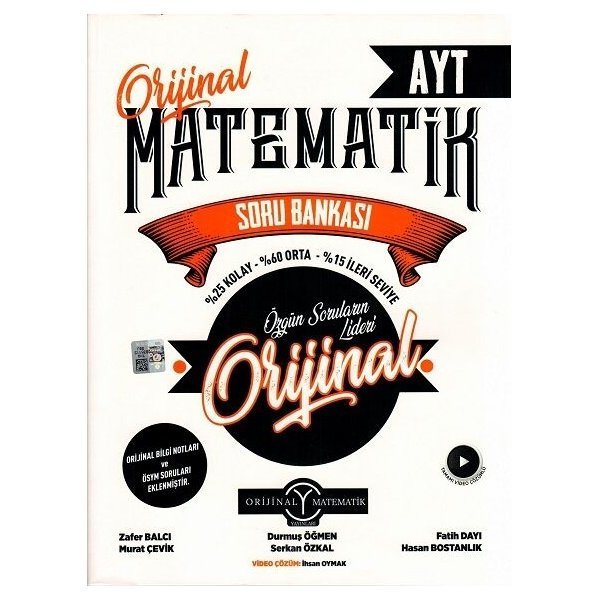 Orijinal Yayınları AYT Orijinal Matematik Soru Bankası