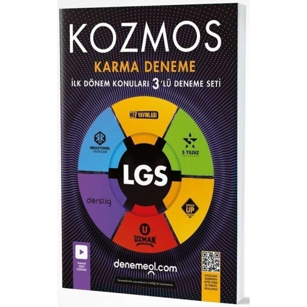 Hız Yayınları 8. Sınıf LGS 1. Dönem Kozmos Karma 3 lü Deneme Seti