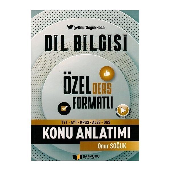 Başvuru Yayınları TYT AYT KPSS ALES DGS Dil Bilgisi Konu Anlatımı