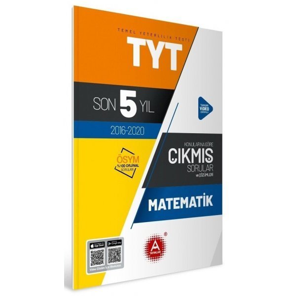 A Yayınları TYT Matematik Son 5 Yıl Konularına Göre Tamamı Çözümlü Çıkmış Sorular