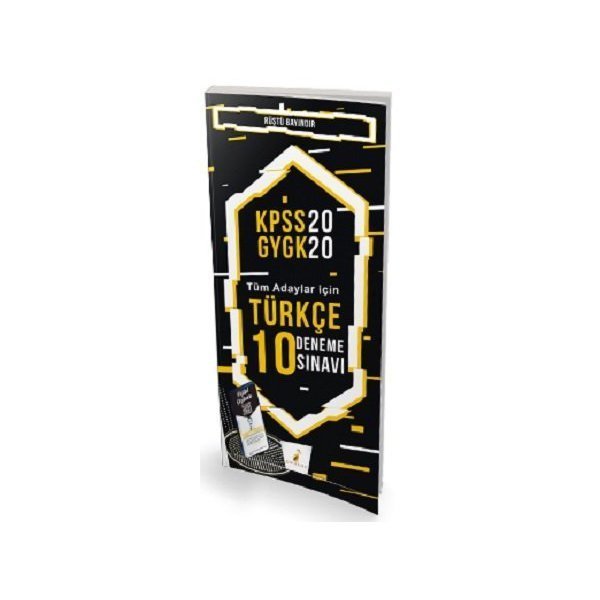 Pelikan Yayınları 2020 KPSS Türkçe 10 Deneme Dijital Çözümlü - Rüştü Bayındır