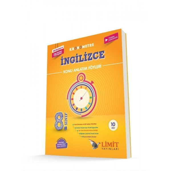 Limit Yayınları 8. Sınıf LGS İngilizce Kronometre Konu Anlatım Föyleri