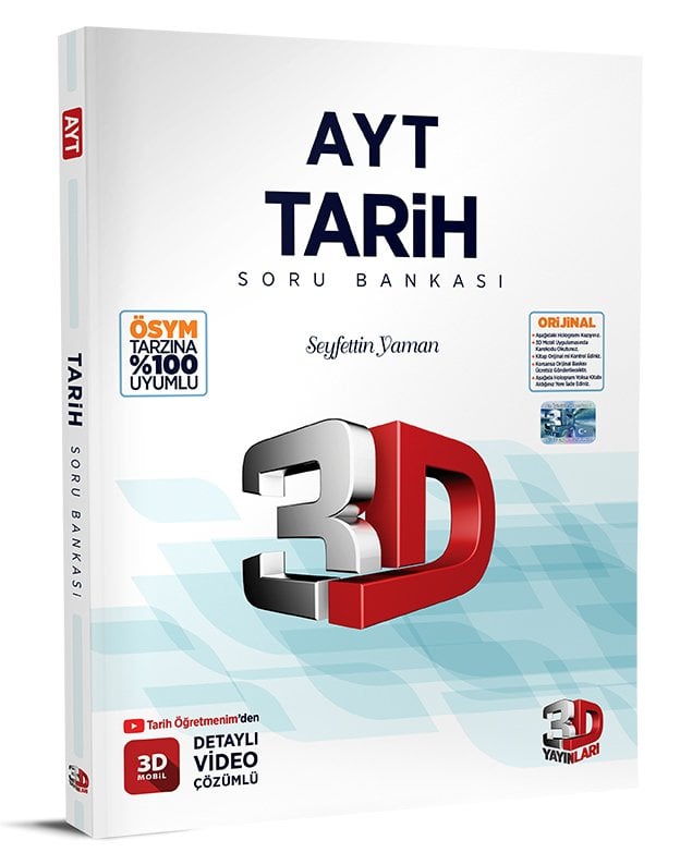 3D Yayınları AYT Tarih Soru Bankası