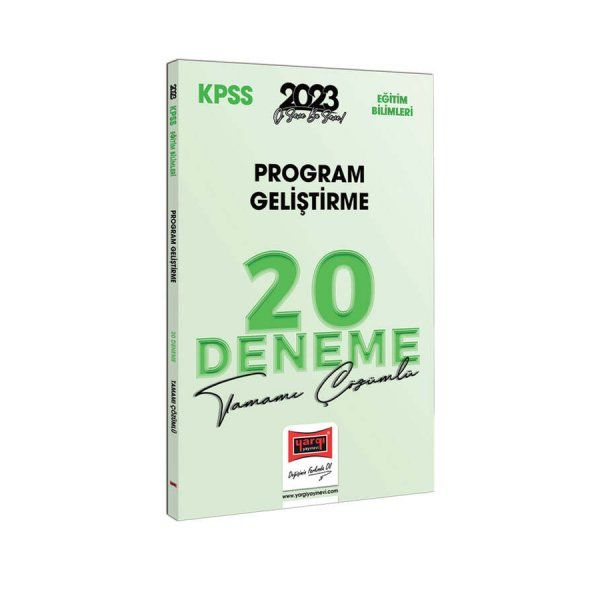 Yargı Yayınları 2023 KPSS Eğitim Bilimleri Program Geliştirme Tamamı Çözümlü 20 Deneme