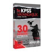 Yargı Yayınları 2022 KPSS Genel Kültür Ataman Vatandaşlık Tamamı Çözümlü 30 Deneme