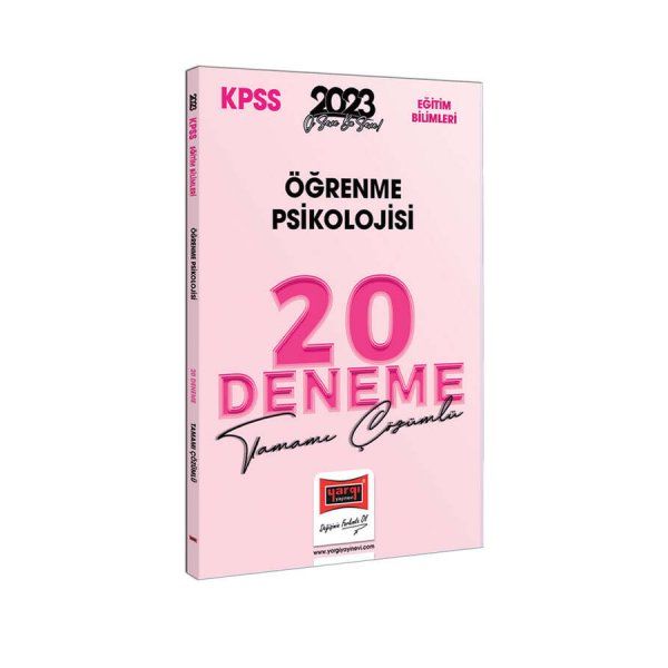 Yargı Yayınları 2023 KPSS Eğitim Bilimleri Öğrenme Psikolojisi Tamamı Çözümlü 20 Deneme