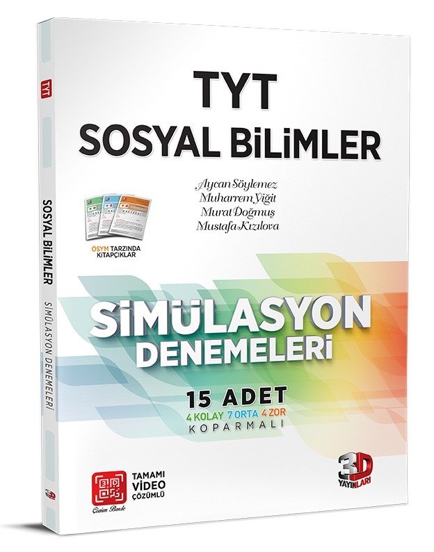 3D Yayınları TYT Sosyal Bilimler Simülasyon Denemeleri