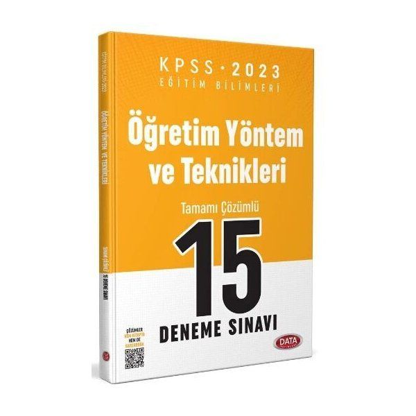 Data Yayınları KPSS Eğitim Bilimleri Öğretim Yöntem ve Teknikleri 15 Deneme