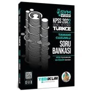 Yediiklim Yayınları 2022 KPSS Genel Yetenek Ösym Ne Sorar Türkçe Tamamı Çözümlü Soru Bankası