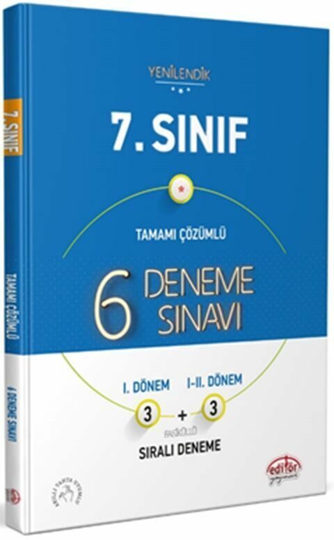 Editör Yayınları 7. Sınıf Tamamı Çözümlü 6 Deneme