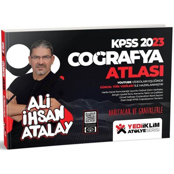 Yediiklim Yayınları 2023 KPSS Atölye Serisi Haritalar ve Grafiklerle Coğrafya Atlası