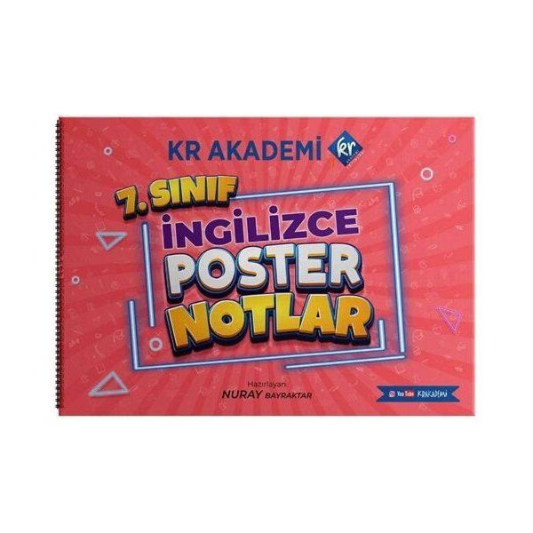 KR Akademi 7. Sınıf İngilizce Poster Notlar