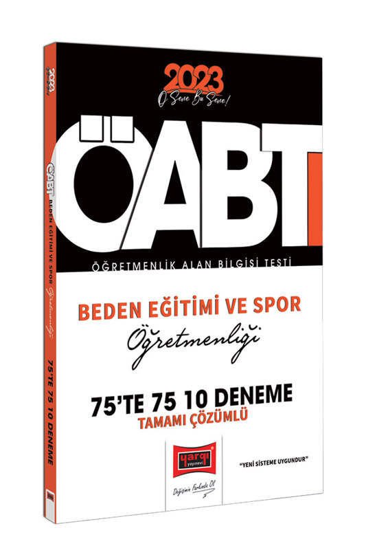 Yargı Yayınları 2023 KPSS ÖABT Beden Eğitimi ve Spor Öğretmenliği Tamamı Çözümlü 10 Deneme Sınavı