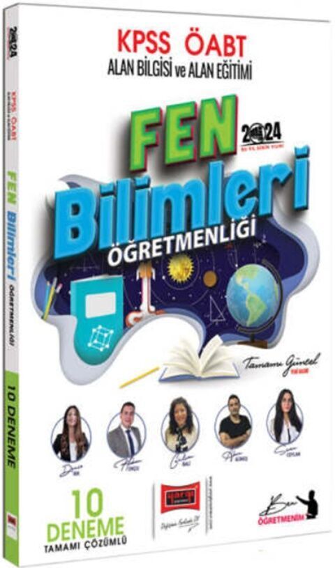 Yargı Yayınları 2024 ÖABT Fen Bilimleri Tamamı Çözümlü 10 Deneme Sınavı