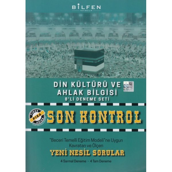 Bilfen Yayınları 8. Sınıf Din Kültürü ve Ahlak Bilgisi Son Kontrol 8 li Deneme Seti