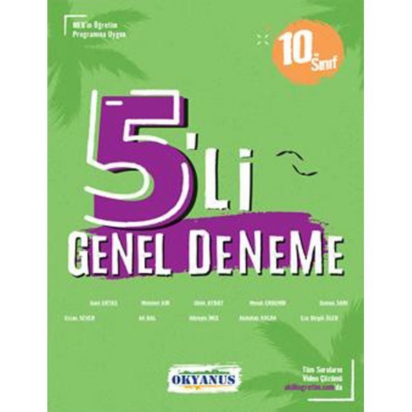 Okyanus Yayınları 10. Sınıf 5 li Genel Deneme