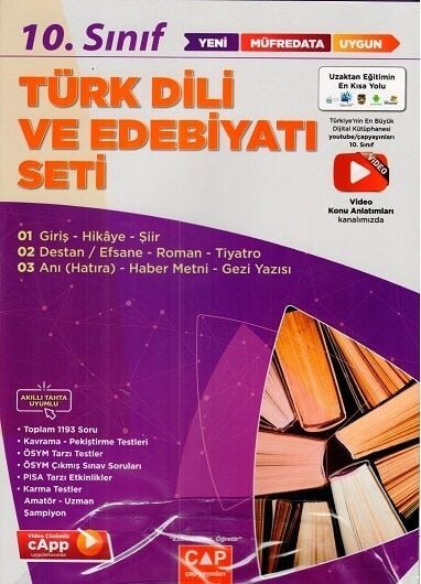 Çap Yayınları 10. Sınıf Türk Dili ve Edebiyatı Seti