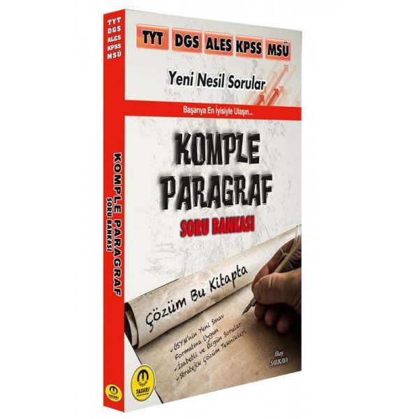 Tasarı Eğitim Yayınları TYT DGS ALES KPSS MSÜ Komple Paragraf Soru Bankası