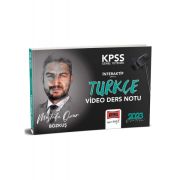 Yargı Yayınları 2023 KPSS Genel Yetenek İnteraktif Serisi Türkçe Video Ders Notları