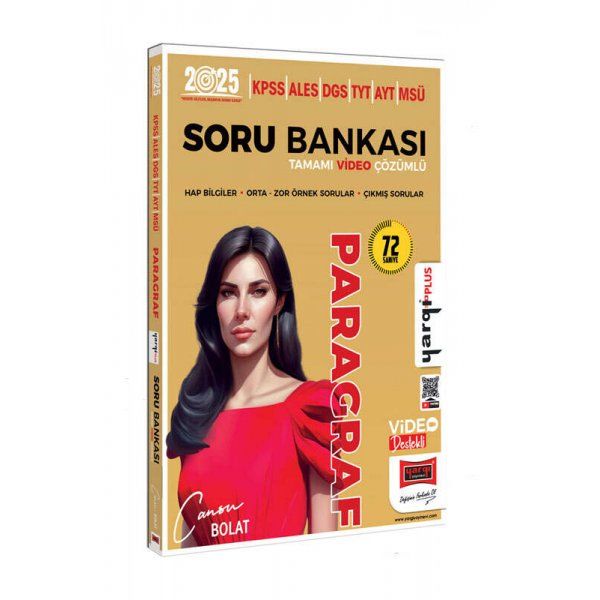 Yargı Yayınları 2025 KPSS ALES DGS TYT AYT MSÜ Tamamı Video Çözümlü Paragraf Soru Bankası (Cansu Bolat)
