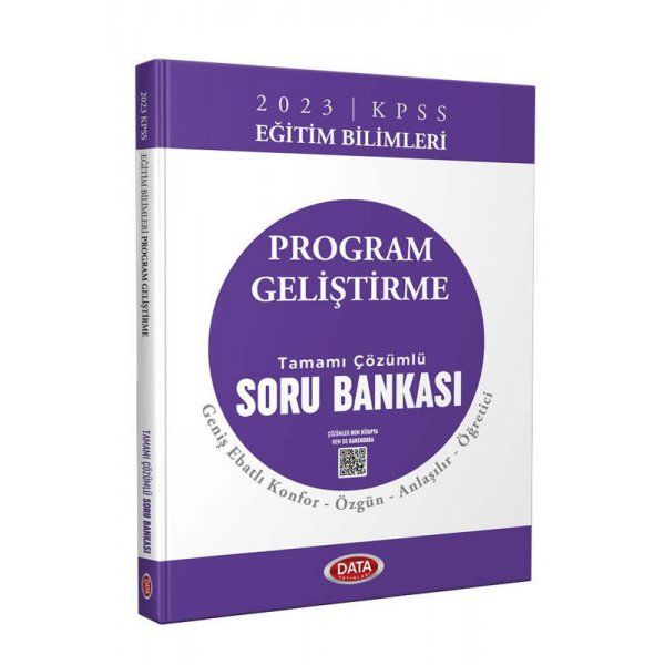 Data Yayınları 2023 KPSS Eğitim Bilimleri Program Geliştirme Tamamı Çözümlü Soru Bankası