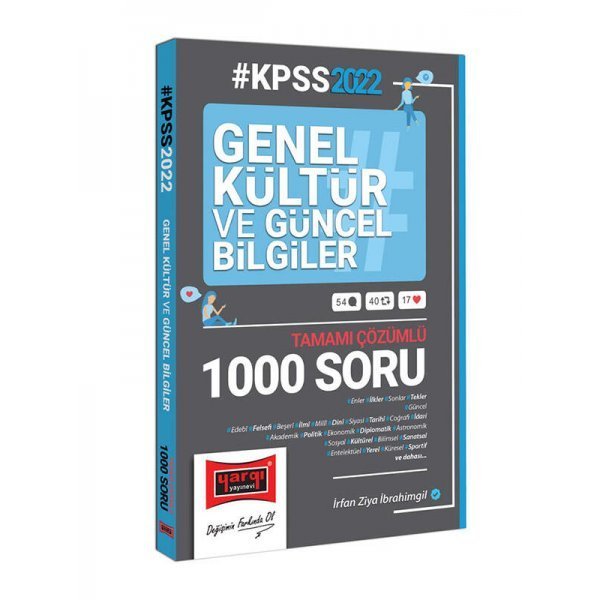 Yargı Yayınları 2022 KPSS Genel Kültür ve Güncel Bilgiler Tamamı Çözümlü Soru Bankası