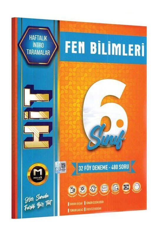 Mozaik Yayınları 2025 6.Sınıf Fen Bilimleri HİT 32 Deneme