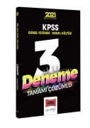 Yargı Yayınları 2023 KPSS Genel Kültür Genel Yetenek Tamamı Çözümlü Muhteşem 3 Deneme Sınavı