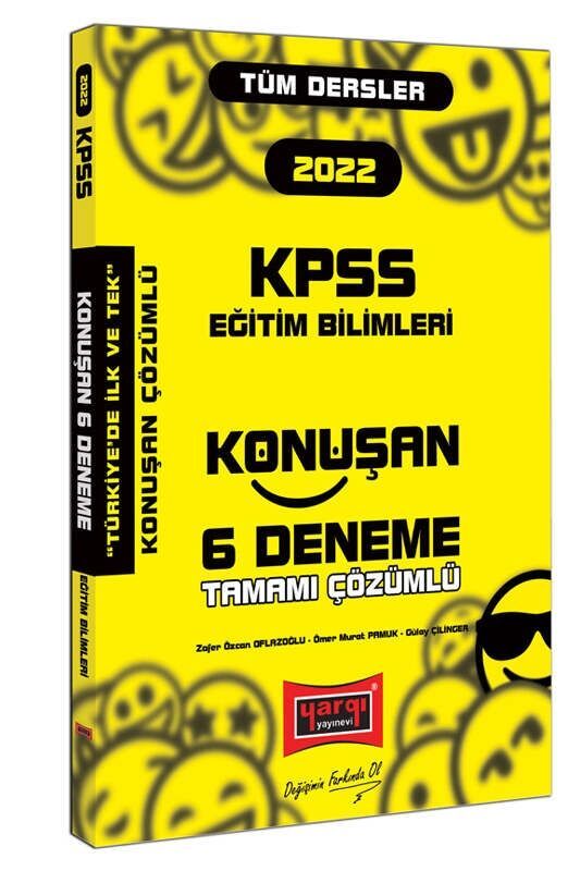 Yargı Yayınları 2022 KPSS Eğitim Bilimleri Tüm Dersler Tamamı Çözümlü Konuşan 6 Deneme