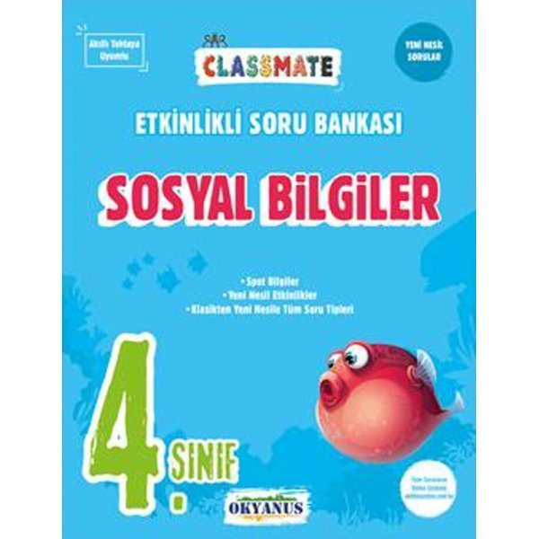 Okyanus Yayınları 4. Sınıf Sosyal Bilgiler Classmate Etkinlikli Soru Bankası