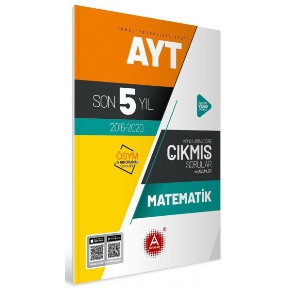 A Yayınları AYT Matematik Son 5 Yıl Konularına Göre Tamamı Çözümlü Çıkmış Sorular