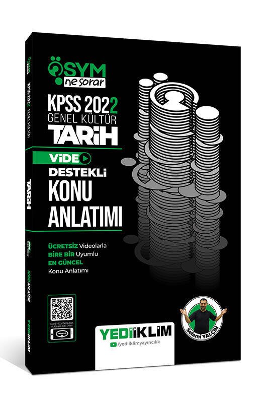 Yediiklim Yayınları 2022 KPSS Genel Kültür ÖSYM Ne Sorar Tarih Video Destekli Konu Anlatımı