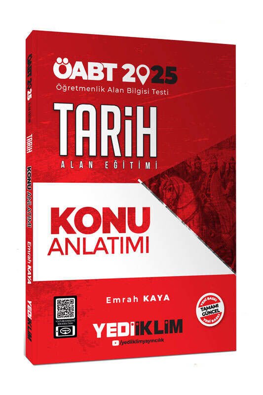 Yediiklim Yayınları 2025 ÖABT Tarih Alan Eğitimi Konu Anlatımı