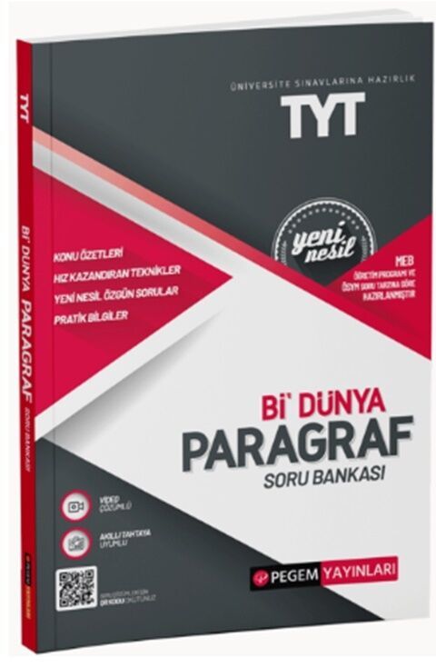 Pegem Yayınları TYT Paragraf Bi Dünya Soru Bankası