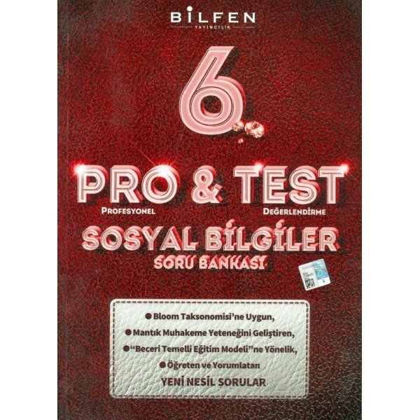 Bilfen Yayınları 6. Sınıf Sosyal Bilgiler ProTest Soru Bankası
