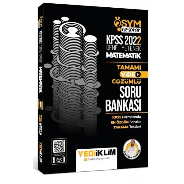 Yediiklim Yayınları 2022 KPSS Genel Yetenek Ösym Ne Sorar Matematik Tamamı Video Çözümlü Soru Bankası
