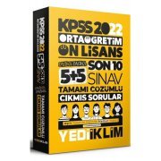 Yediiklim Yayınları 2022 KPSS Ortaöğretim Ön Lisans GY GK Son 10 Sınav Tamamı Çözümlü Fasikül Çıkmış Sorular