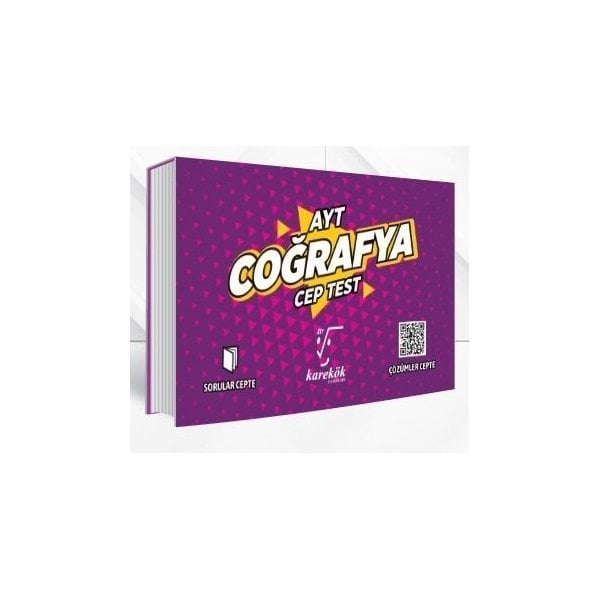 Karekök Yayınları AYT Coğrafya Cep Test
