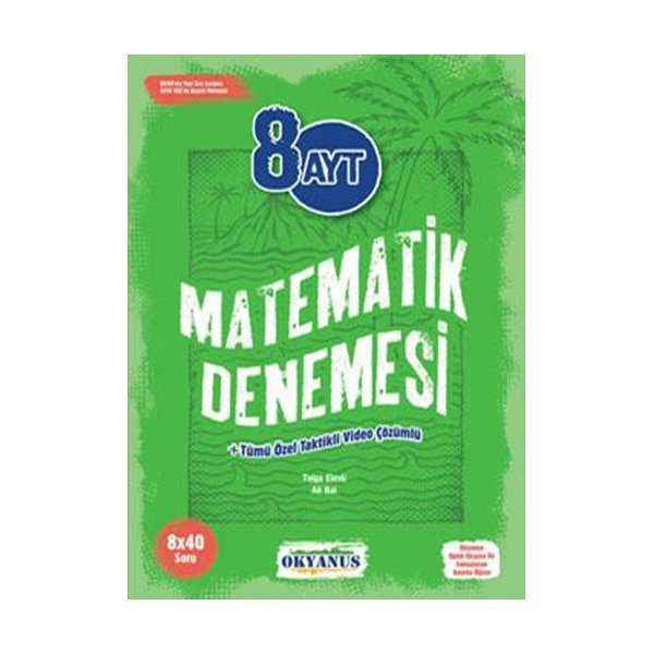 Okyanus Yayınları AYT Matematik 8x40 Denemeleri