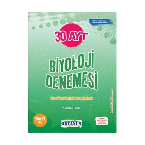 Okyanus Yayınları AYT Biyoloji 30 Denemesi
