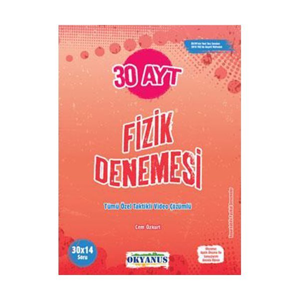 Okyanus Yayınları AYT Fizik 30 Denemesi